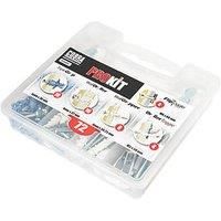 COBRA ANCHORS Wall Fixings PROKIT - 5 Types of Fixing - for Plasterboard, Masonry and Multimaterial Walls - TripleGrip, WallDriller, WallGripper, DrillerToggle and FlipToggle - Contains 72 Fixings