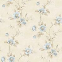 RG35732 - Rose Garden Vine Roses Blue Galerie Wallpaper