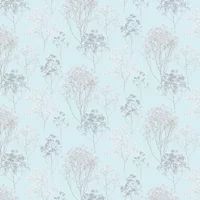 FH37510 - Homestyle Flowering Trees Grey White Blue Galerie Wallpaper