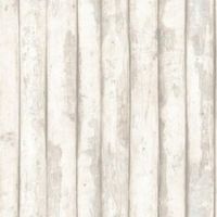FH37535 - Homestyle Rustic Wooden Logs Light Beige Galerie Wallpaper