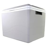 Koolatron Iceless 12V Electric Cool Box, 34L Portable Cooler/Warmer Car Refrigerator Fridge, DC Power Cord, Grey/White, Travel, Camping, Trucking, Made in North America