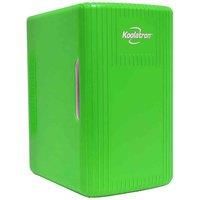 Koolatron Retro Mini Fridge For Bedrooms 6L Small Fridge 8 Can Table Top 12v Portable Cooler Warmer Refrigerator Quiet Mini Fridges For Skincare Food Drinks Kids Home Car & Travel Green