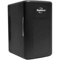 Koolatron Retro Mini Fridge For Bedrooms 6L Small Fridge 8 Can Table Top 12v Portable Cooler Warmer Refrigerator Quiet Mini Fridges For Skincare Food Drinks Kids Home Car & Travel Black
