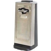 Kenmore Automatic Electric Can Opener, Extra-Tall Electric Tin Opener UK - Smooth-Touch Side-Cut Blade, Easy Operation, Opens Regular & Pop-Top Cans, Prevents Sharp Edges, Black & Stainless Steel