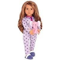Our Generation Maria Doll – 18-inch Sleepover Doll with Elephant Plush Toy – Includes 3 Piece Clothing Set