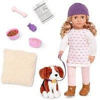 Our Generation Natalia & Nillie 18-inch Doll & Pet Agility Training Set - 46 cm Kids Playset with Accessories - Doll & Dog Pretend Playset for Kids Ages 3 & Up