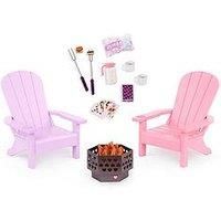 Our Generation Adirondack Chair Set W/Fire Pit & Acc.