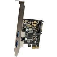 StarTech PCIe USB 3.0 Expansion Card for Gaming Desktops - Dual High-Speed Ports, SATA Power, Etron EJ168A Chipset