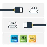 StarTech 50m USB-C Charging Cable - Ultra-Durable, Fast-Charge, Gaming Accessory