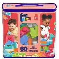 Mega Bloks DCH54 Big Building Bag, Pink, 60 Pieces