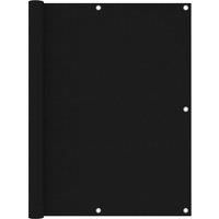 Balcony Screen Black 120x600 cm Oxford Fabric