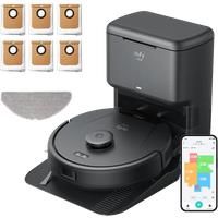 eufy L60 Hybrid Robot Vacuum with Self Empty Station + 6 Replacement Dustbags black