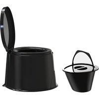 5L Portable Camping Toilet - Compact, Odour-Free, Lightweight Travel Loo with Durable PP Construction