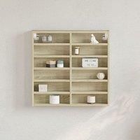 Vitrine Cabinet Sonoma Oak 60x8.5x58 cm Engineered Wood