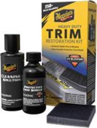 Meguiar/'s Heavy Duty Trim Restoration Kit - Includes a Cleaning Solution to Deep Clean Plastic and Trim and Protective Trim Shield that Delivers Ultra-Durable Protection with UV Blocking Protection