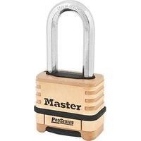 Master Lock Padlock, ProSeries Brass Resettable Combination Padlock, High Security Lock Best Used for Commercial and Industrial Applications