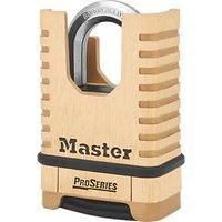 Master Lock, Brass, Padlock, ProSeries Set Your Own Combination Lock, 2-1/4 in. Wide, 1177D, 15.3 cm x 7.5 cm x 3.5 cm