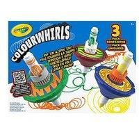 CRAYOLA Colourwhirls (3 Pack) - Rip /'Em & Spin /'Em! | Includes 3 Colourwhirls Toys & 3 Markers | Rippin/' Spinnin Colouring Fun for Ages 6+