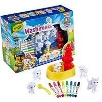 CRAYOLA Washimals - Paw Patrol Fire Hydrant Playset | Includes 5 Washable Figures, 8 Washable Markers, Working Fire Hydrant & Brush | Suitable for Ages 3+