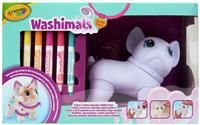 CRAYOLA Washimals Posable Jumbo Pet | Colour Your Own Washimal Pets Again and Again | Includes 6-inch Jumbo pet and 5 Washable Markers | Ages 3+