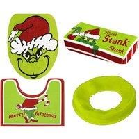 Christmas Grinch Bathroom Mat Set!