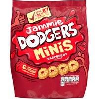 Jammie Dodgers Minis Raspberry Flavour 120g (6 x 20g)