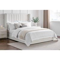 Brooklyn Boucle Wingline Elegant Bed Frame - Modern Sturdy Base