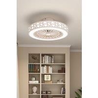 Round Acrylic Ceiling Mount LED Fan Light