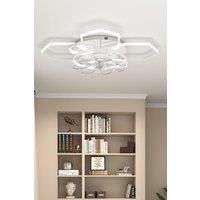 Geometrical Ceiling Mount LED Fan Light