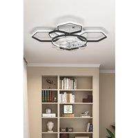 Geometrical Ceiling Mount LED Fan Light