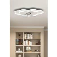 Cloud-Shaped Ceiling Mount LED Fan Light