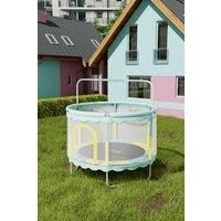 Outdoor Enclosure Trampoline with Balance Bar?Indoor and Outdoor Safety Trampoline for Childrens
