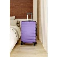 Lightweight Hardside Travel Suitcase with Spinner Wheels, 24" Purple