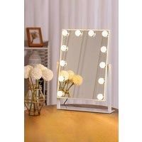 LED Vanity Mirror 12 Bulbs,360Rotation Lighted Smart Mirror with Touch Lights