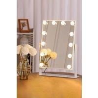 Vanity Mirror with Lights,3 Lighting Modes,Touch Screen Control & 360 Degree,Tabletop Cosmetic Mirror For Bedroom