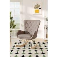 Modern Terry Tufted Upholstered Rocking Chair