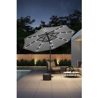 Outdoor Solar LED Lights Parasol with Crank (Base not included)