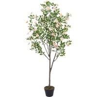 1.6m H Artificial Frangipani Blossom Tree in Pot for Decoration