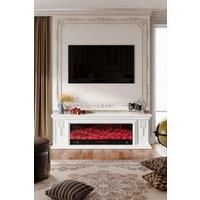 TV Stand Electric Fireplace Adjustable Flame with Remote