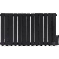 2000W Heating Radiator Pianoforte with LED Screen and Timer Black