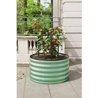 Round Galvanized Steel Plant Raised Garden Bed