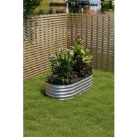 Outdoor Galvanized Steel Raised Garden Bed