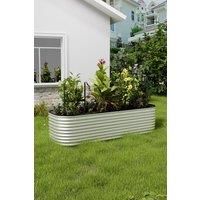 Flower Bed Galvanized Steel Plant Raised Garden Bed