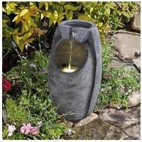 Solar-Powered Outdoor Rockery Decor Water Fountain
