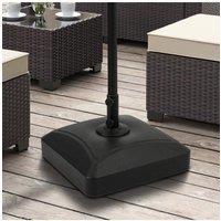 Square Fillable Patio Umbrella Stand with Wheels
