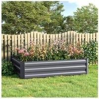 Galvanized Steel Raised Garden Bed Planter Box