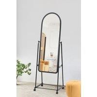 38cm W x 160cm H Arched Adjustable Angle Full-Length Mirror with Stand and Wheels