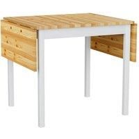 Expandable Rectangular Wooden Dining Table