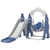 Toddler Kids 3-in-1 Plastic Climber and Swing Set