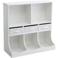 3-Tier Open Style Toy and Book Storage Cabinet